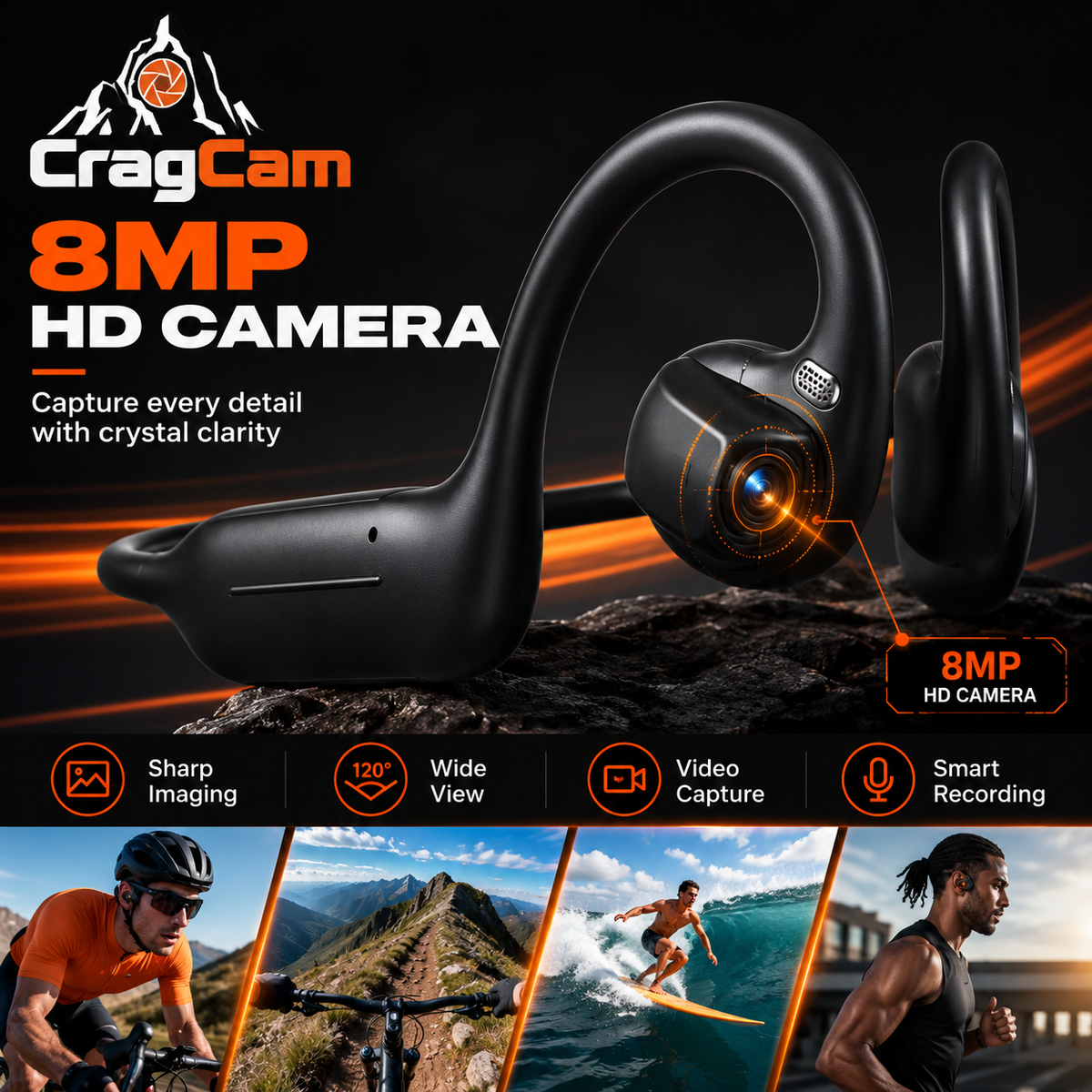 CragCam-Music + Recording Earbuds